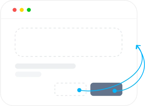 Wireframe and prototype illustration